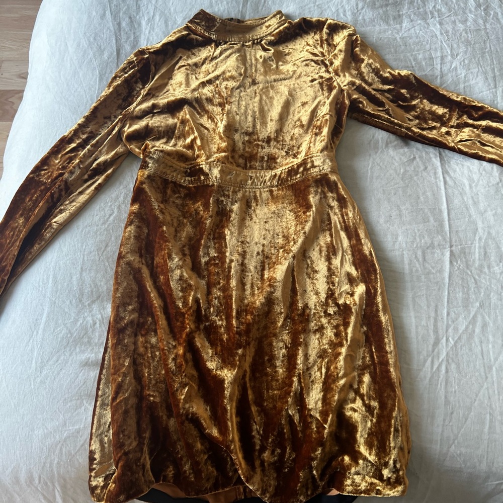 ALC crushed velvet dress